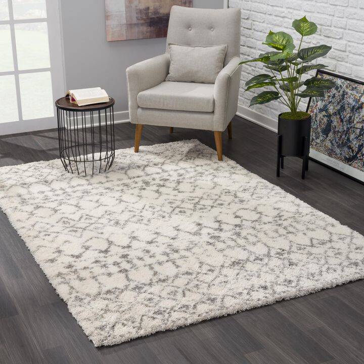 Rug Branch Freya Contemporary Boho Beige Grey Indoor Area Rug