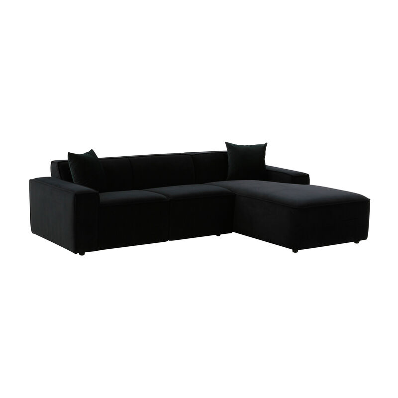 Olafur Velvet Sectional - RAF. image number 0