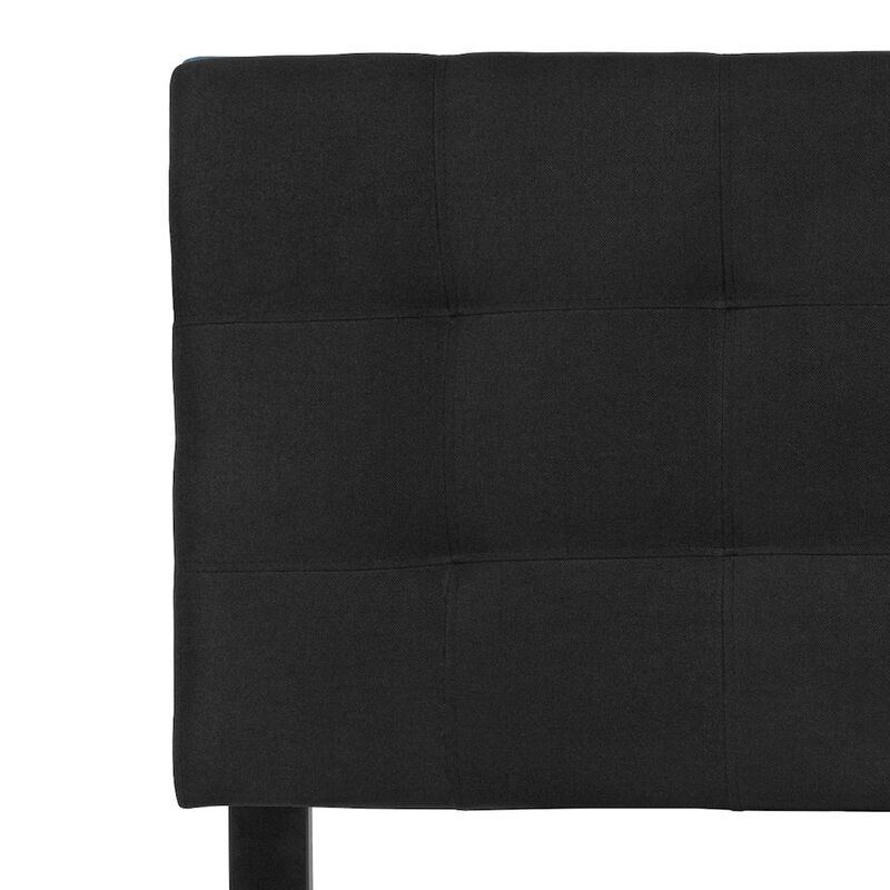 Flash Furniture Tufted Upholstered Full Size Headboard in Black Fabric image number 6
