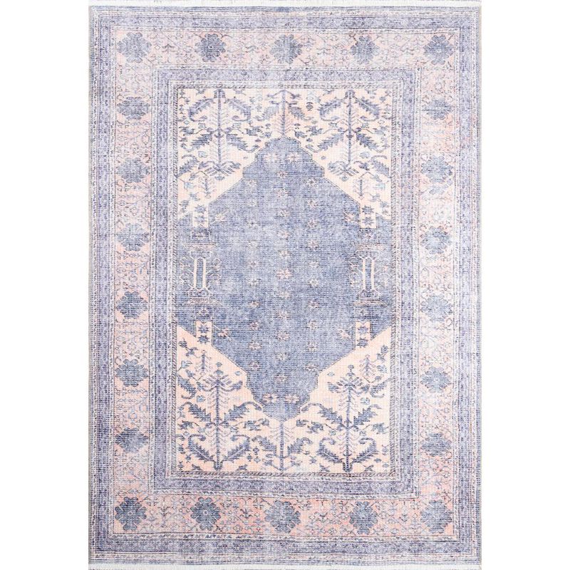 Momeni Traditional Runner Area Rug, Denim, 2'6 X 10' Runner