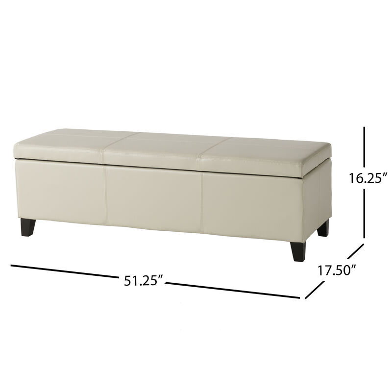 Merax Merax PU Leather Home Storage Ottoman image number 6