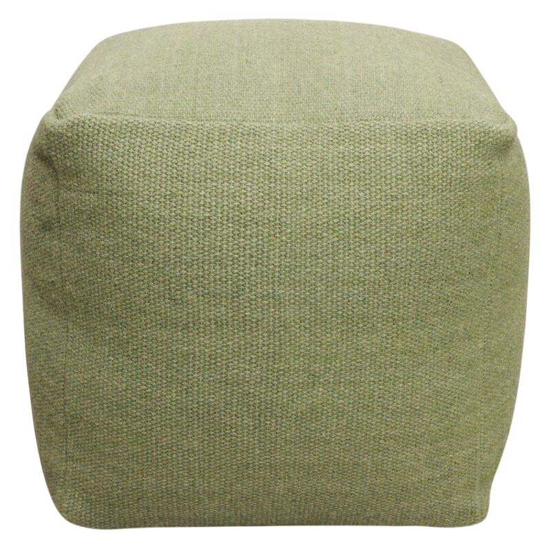 Alex Hamilton Remi Wool Pouf in Sage Green