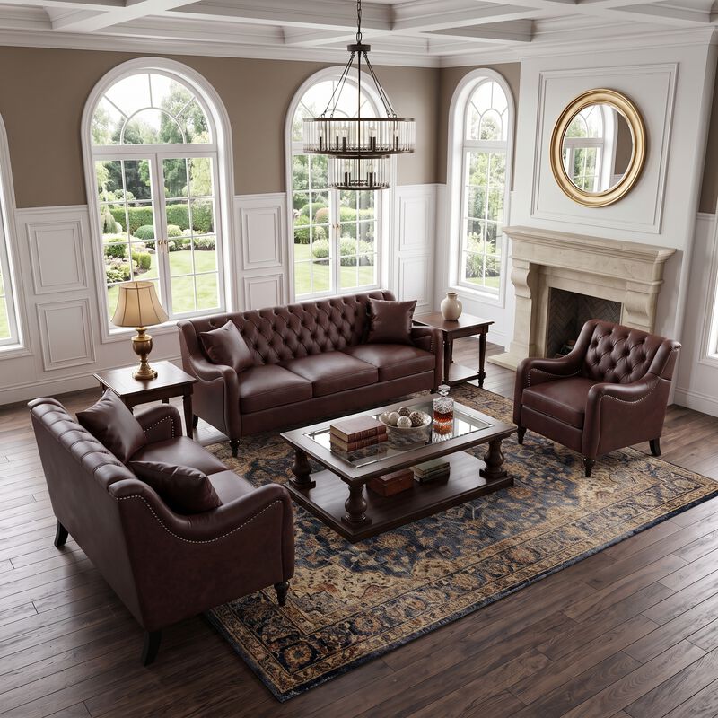 Rislot PU Leather Sofa Set image number 3