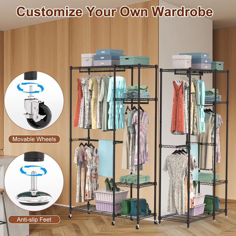 4 Tier Heavy Duty Garment Rack