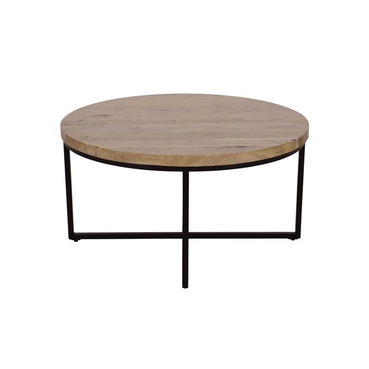Jofran Solid Wood Modern 36 Round Coffee Table