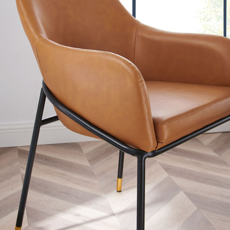Jovi Vegan Leather Dining Chair image number 5