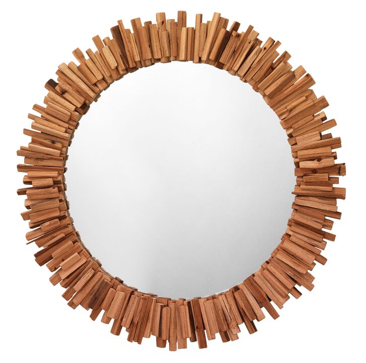Driftwood Round Mirror