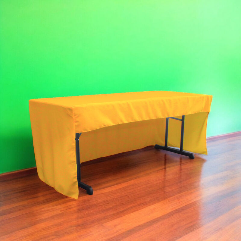 Polyester Poplin Open Back Tablecloth 72x30x30 Inch for Display Tables image number 1