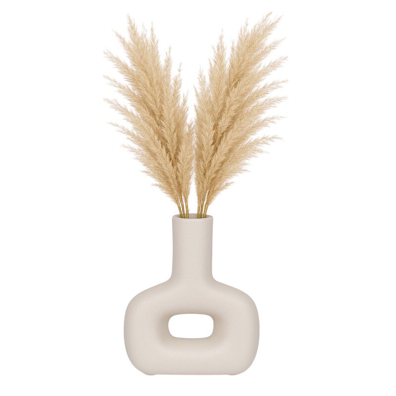 Dol, 8" Open Cut Vase, Cotton image number 1