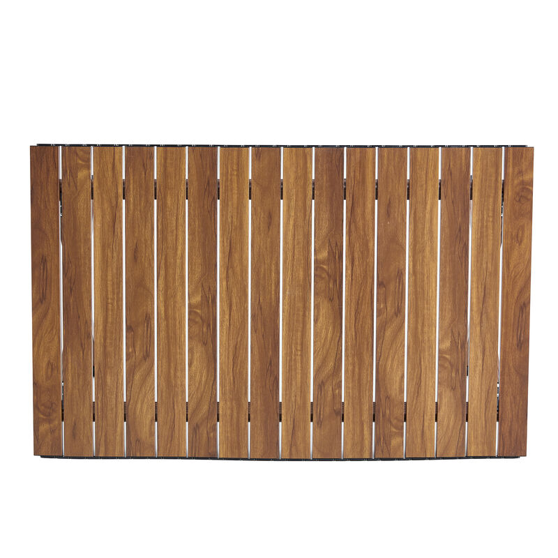 Streamdale Folding Outdoor Table & Chairs Set, Brown/Beige