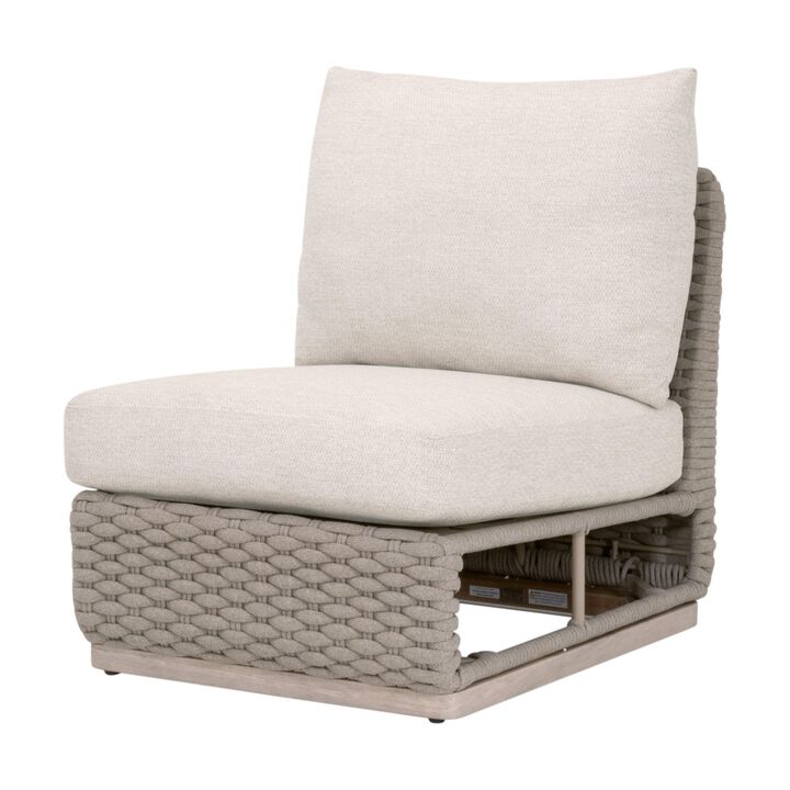 Caspian Outdoor Modular Armless Sofa Chair