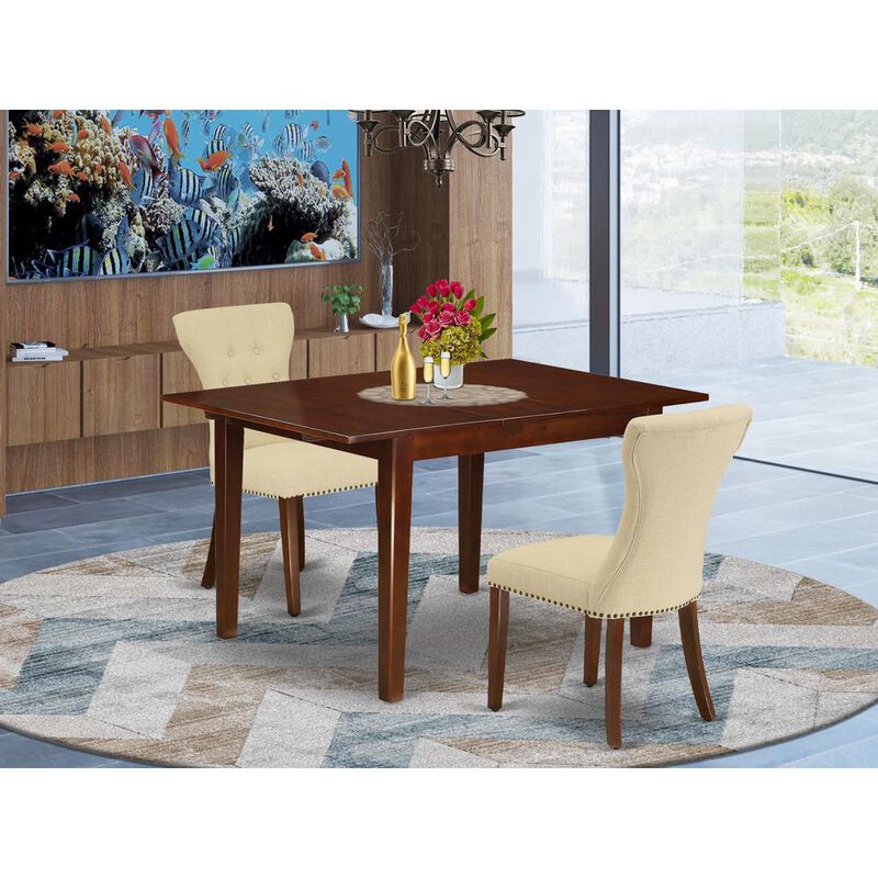 East West Furniture Dining Room Set Mahogany
