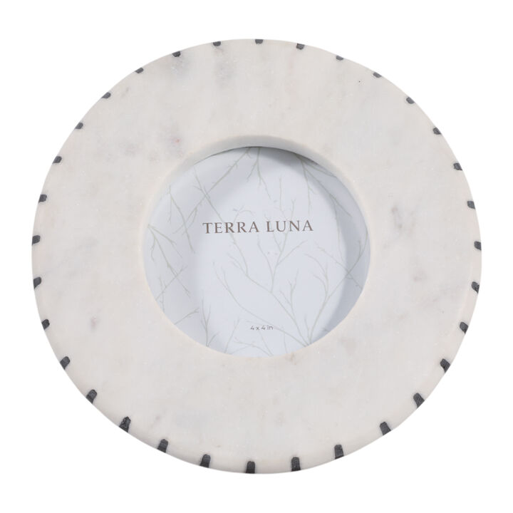4x4" Round Marble Frame