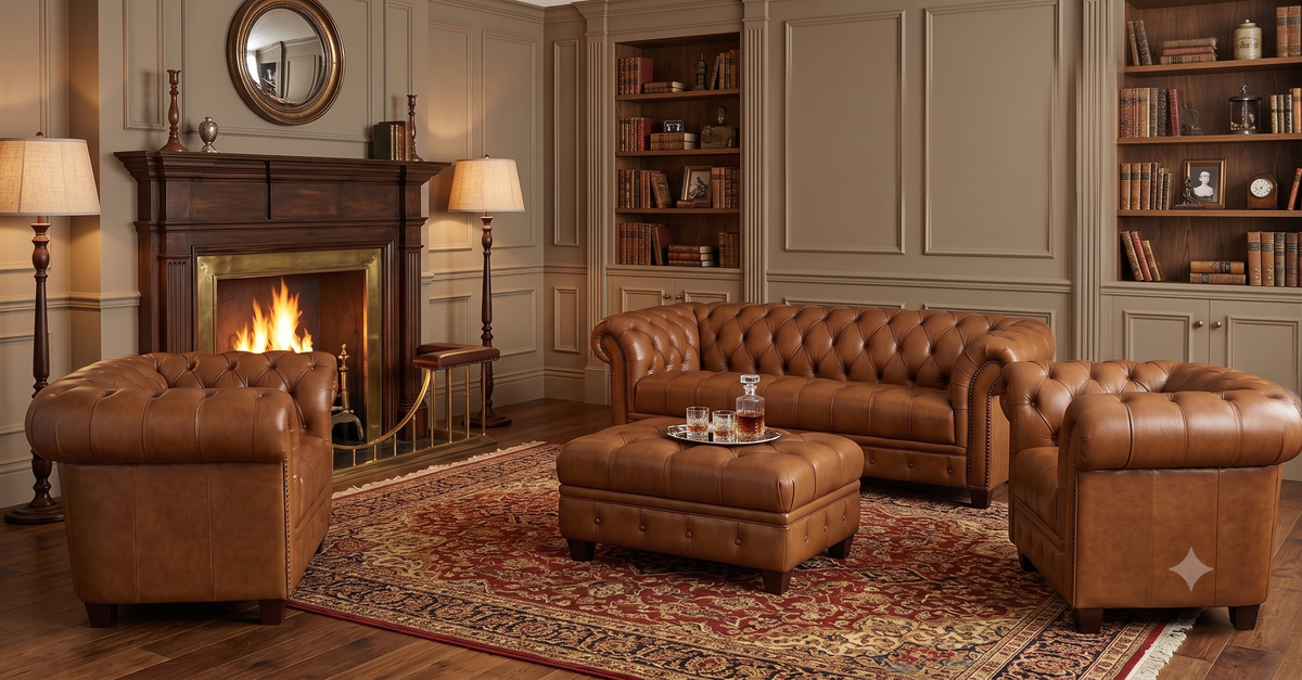 York Leather Sofa