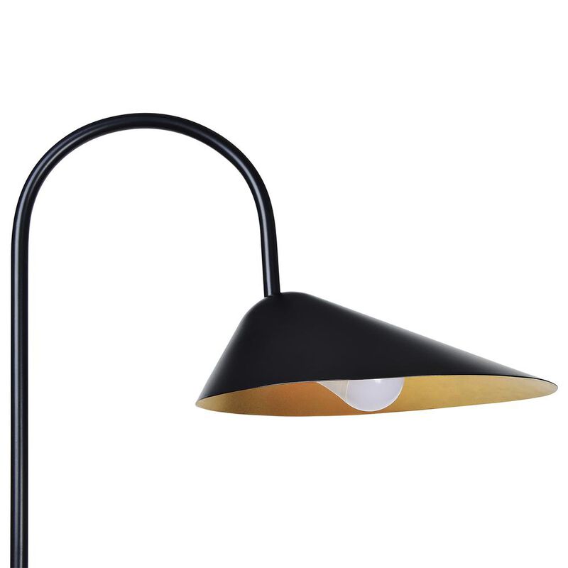 Renwil Forte 1 Light Matte Black Floor Lamp image number 2