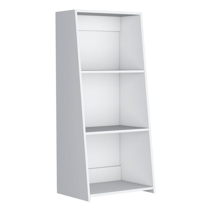 Gakona Bookcase, 3 shelves, White