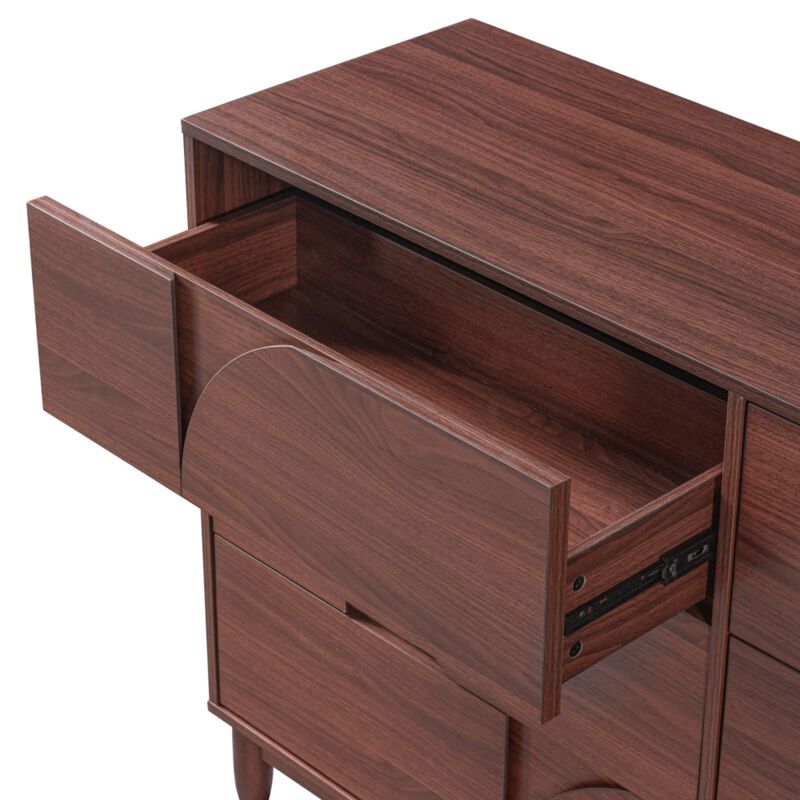 Crorn Mid Century 6-Drawer Dresser image number 8
