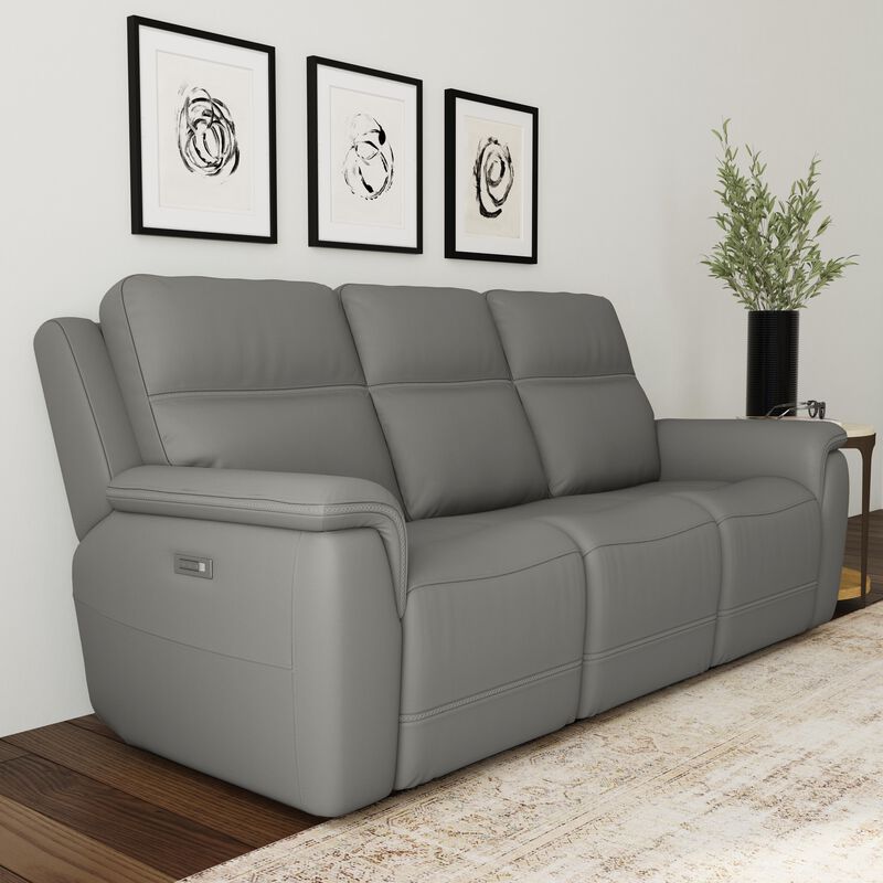 Sawyer Grey Power Reclining Sofa