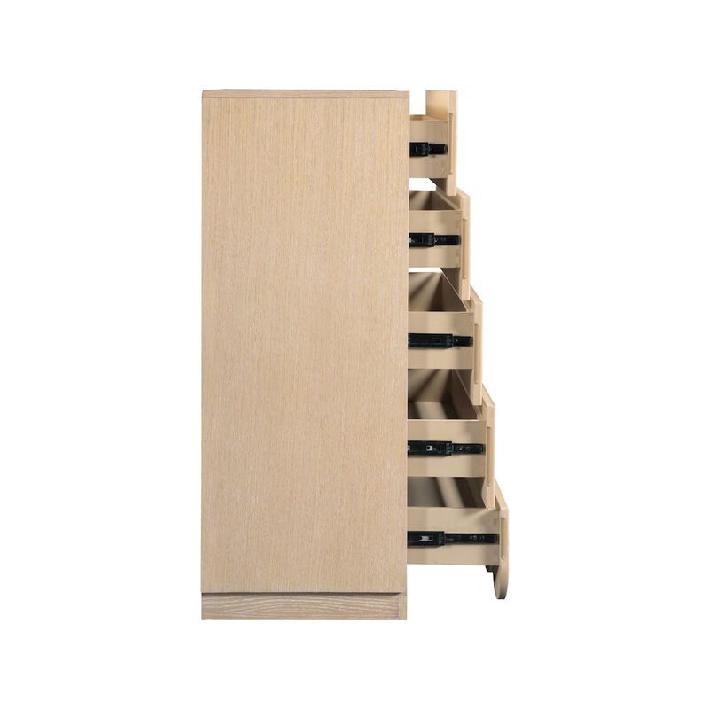 Meridian Furniture Scallop Natural Chest