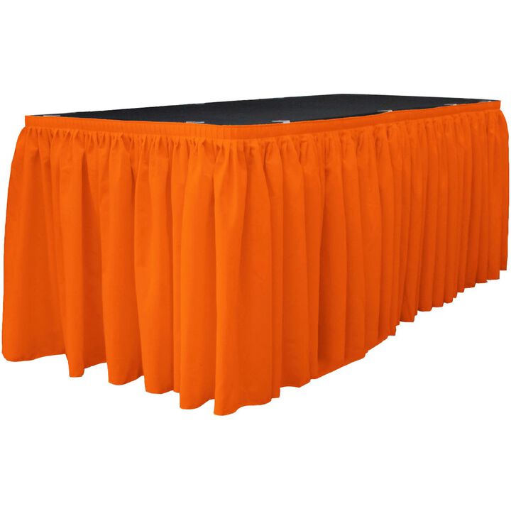 Event Table Skirt Polyester Poplin 21ft Length 29in Height with 15 Clips