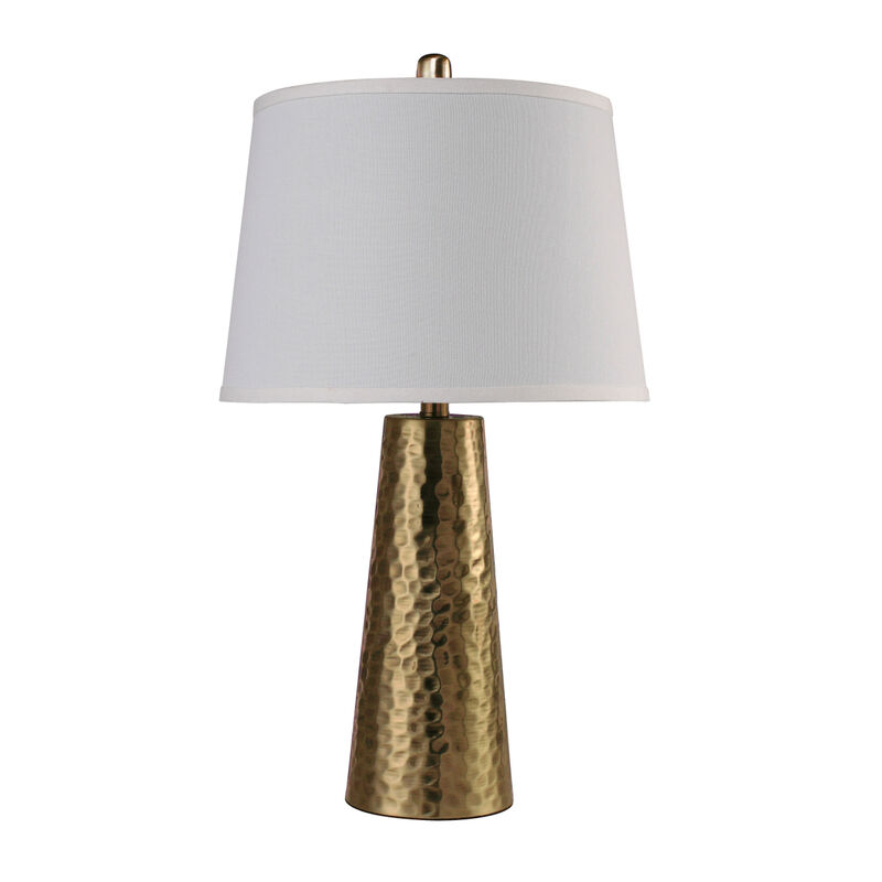 25"H A.B. leaf Hammered Table Lamp (1PC/CTN) (2.15/6.97)