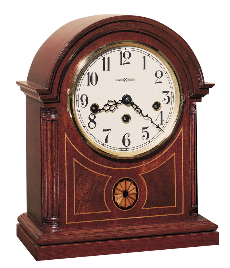 Howard Miller 613180 Howard Miller Barrister Mantel Clock 613180 Copley Mahogany image number 0