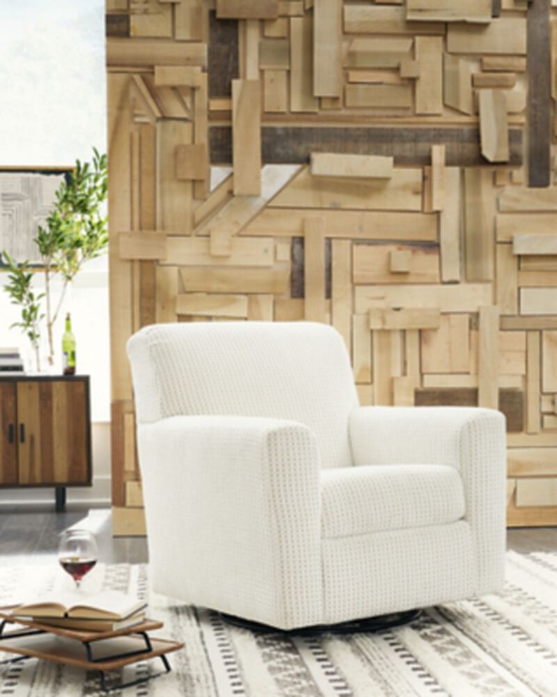 Herstow Swivel Glider Accent Chair image number 1