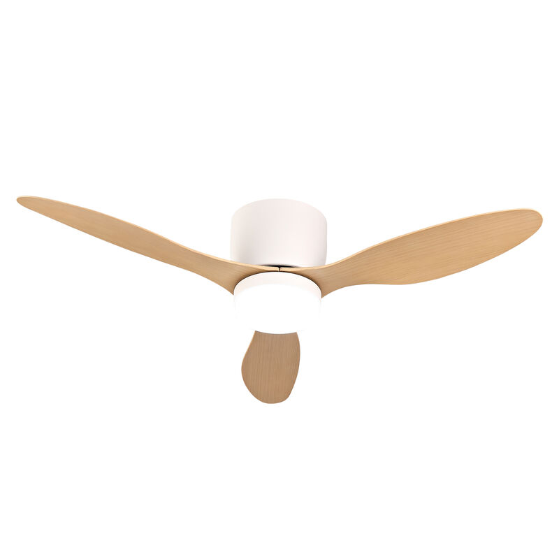 ELEMENT ACE 42-Inch Ultra-Slim Flush-Mount Ceiling Fan with Light, 6-Speed Adjustable Reversible Quiet DC Motor, Remote Control for Indoor and Outdoor Use in Bedrooms, Patios, Living Areas image number 5