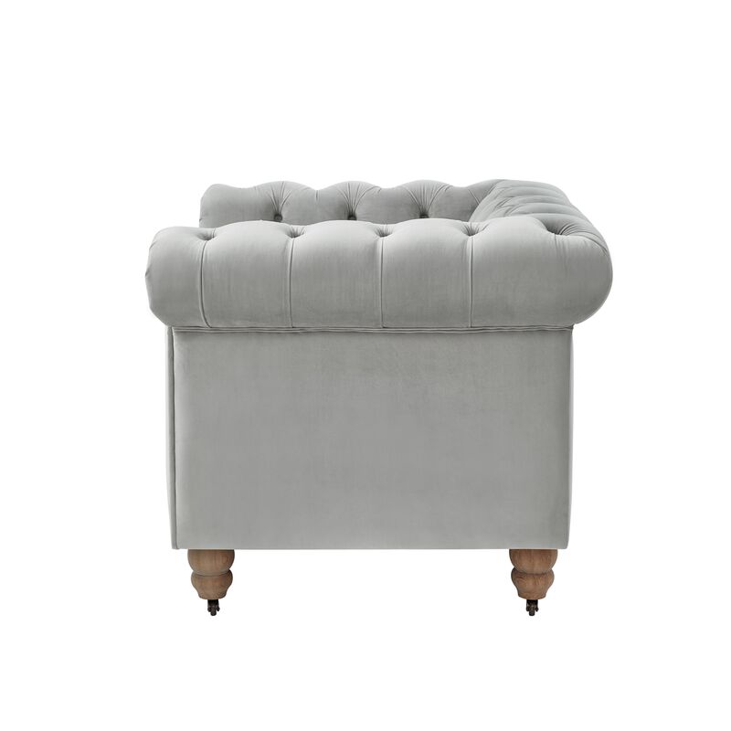 Rustic Manor Bayleigh Velvet Chesterfield Club Chair
