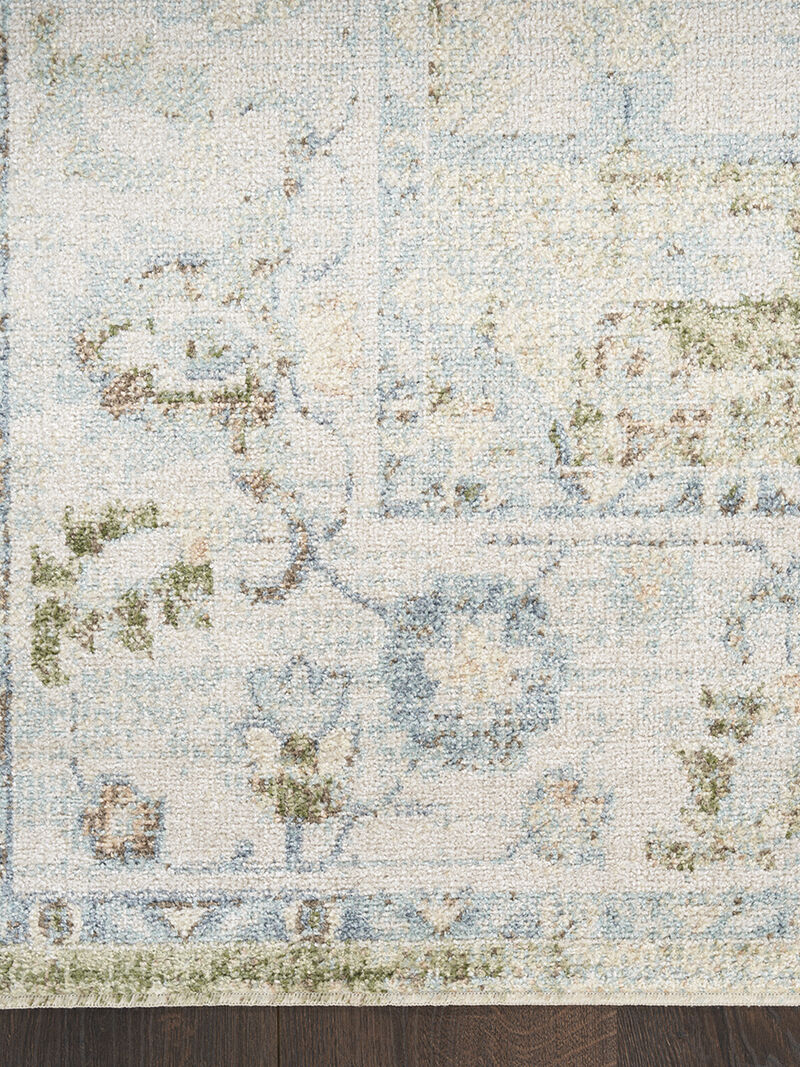 Astra Machine Washable ASW12 Blue/Green 3'3" x 5' Rug