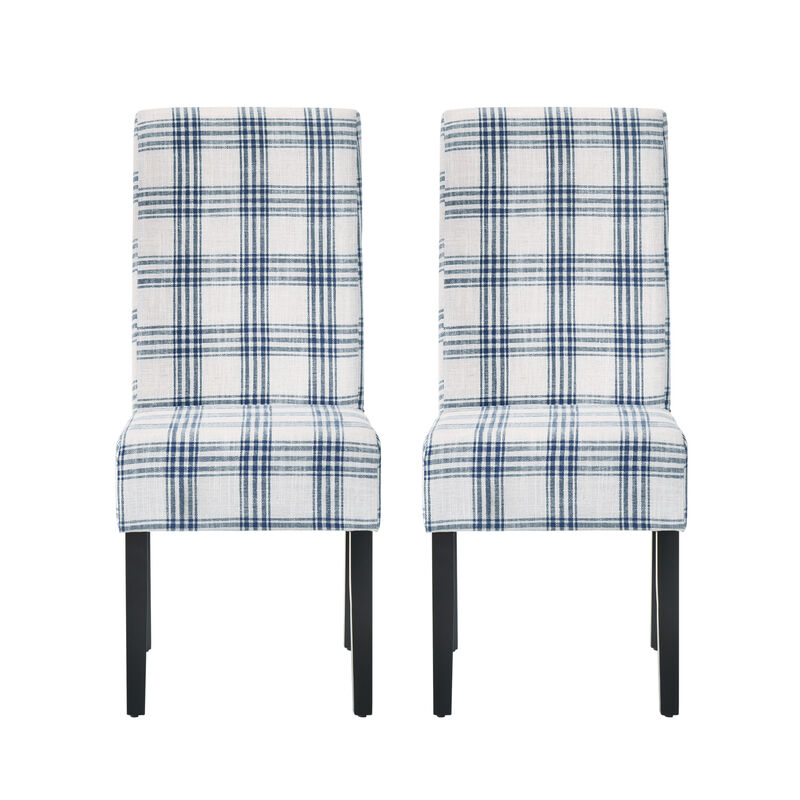 Merax Set of 2 Contemporary Upholstered Dining Chairs image number 0
