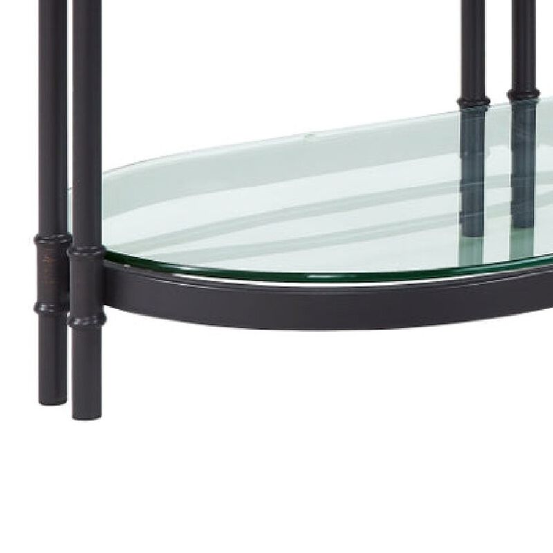 Ley 47 Inch Wood Coffee Table, Oblong, Industrial Design, Oak