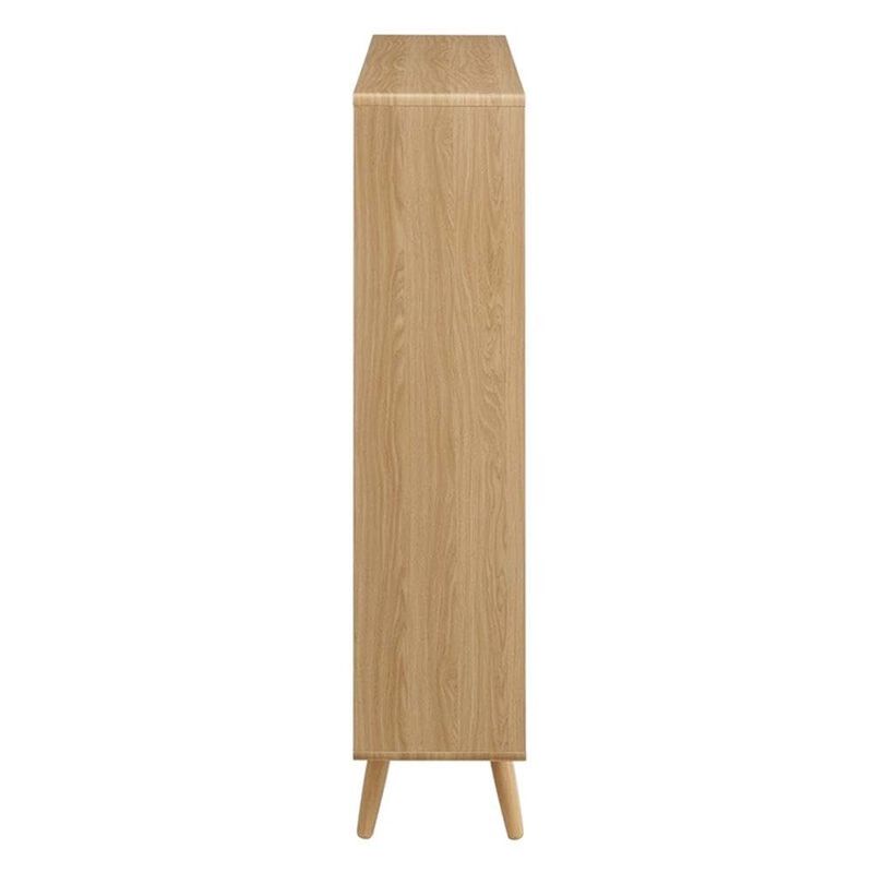 Modway EEI-2529-CHA Transmit 7 Shelf Wood Grain Bookcase, Charcoal image number 4