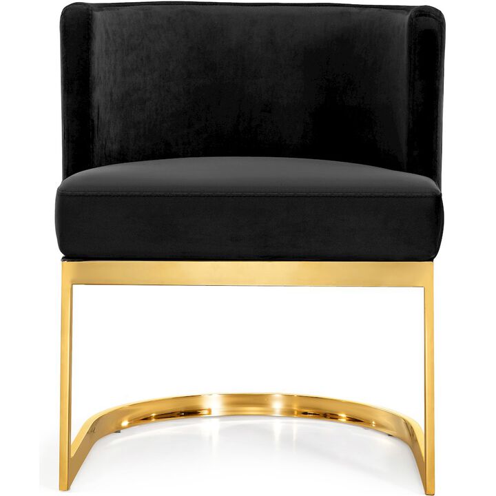 Meridian Furniture Gianna Black Velvet Dining Chair