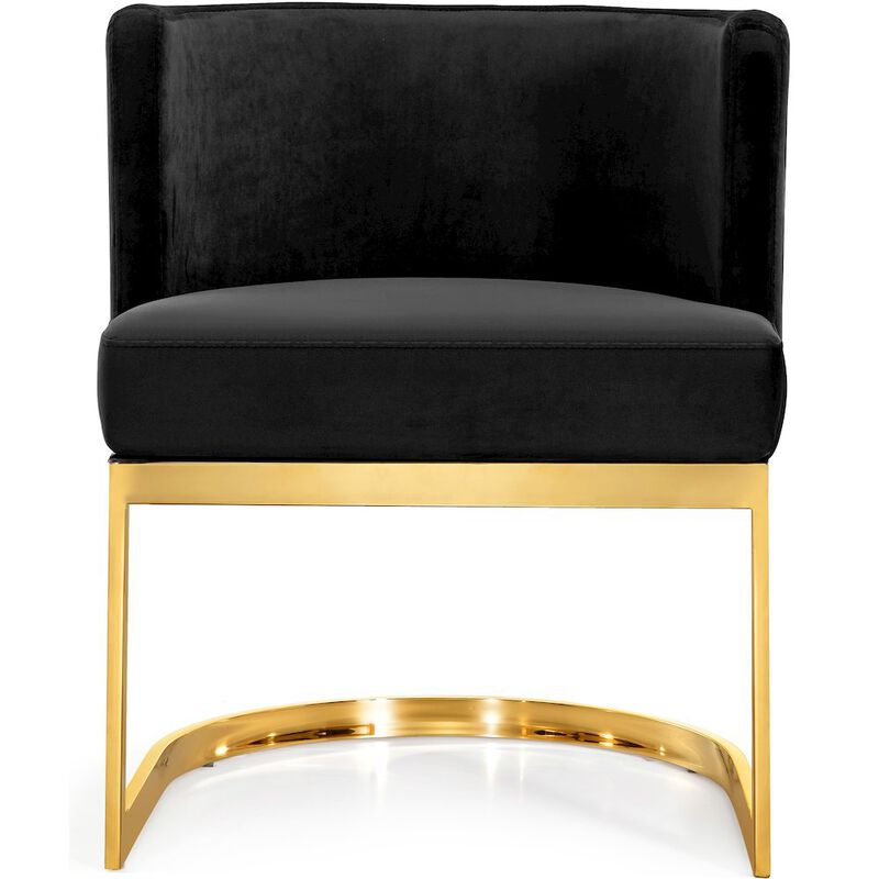 Meridian Furniture Gianna Black Velvet Dining Chair