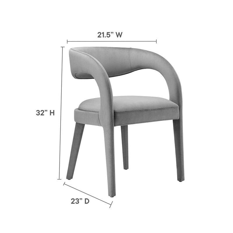 Pinnacle Performance Velvet Dining Chair Set of Two image number 7