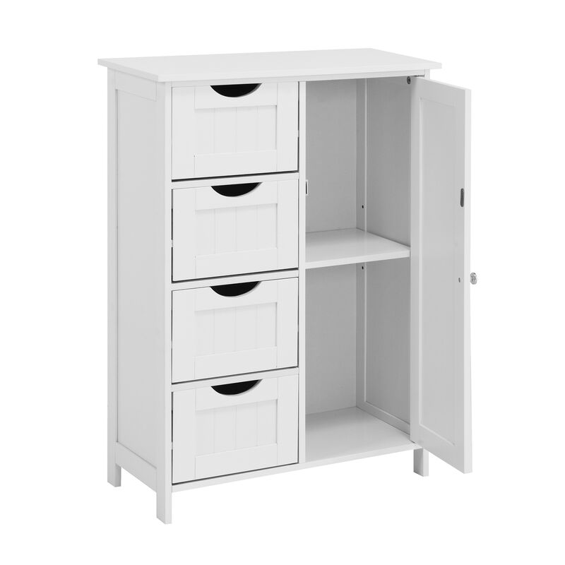 TATEUS White Bathroom  Floor Cabinet