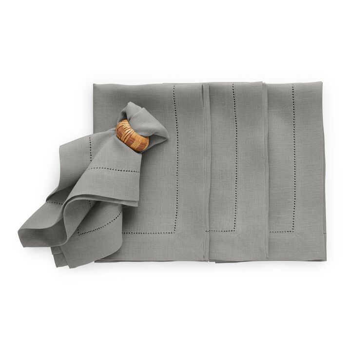 Linen Dinner Napkins - Sonoma Hemstitch