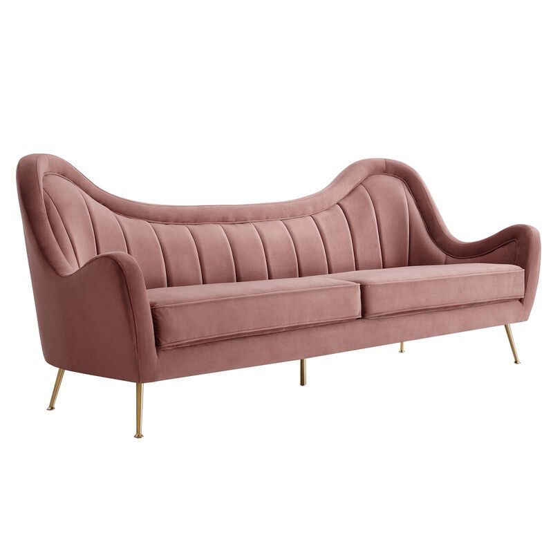 Cheshire Channel Tufted Performance Velvet Sofa image number 2