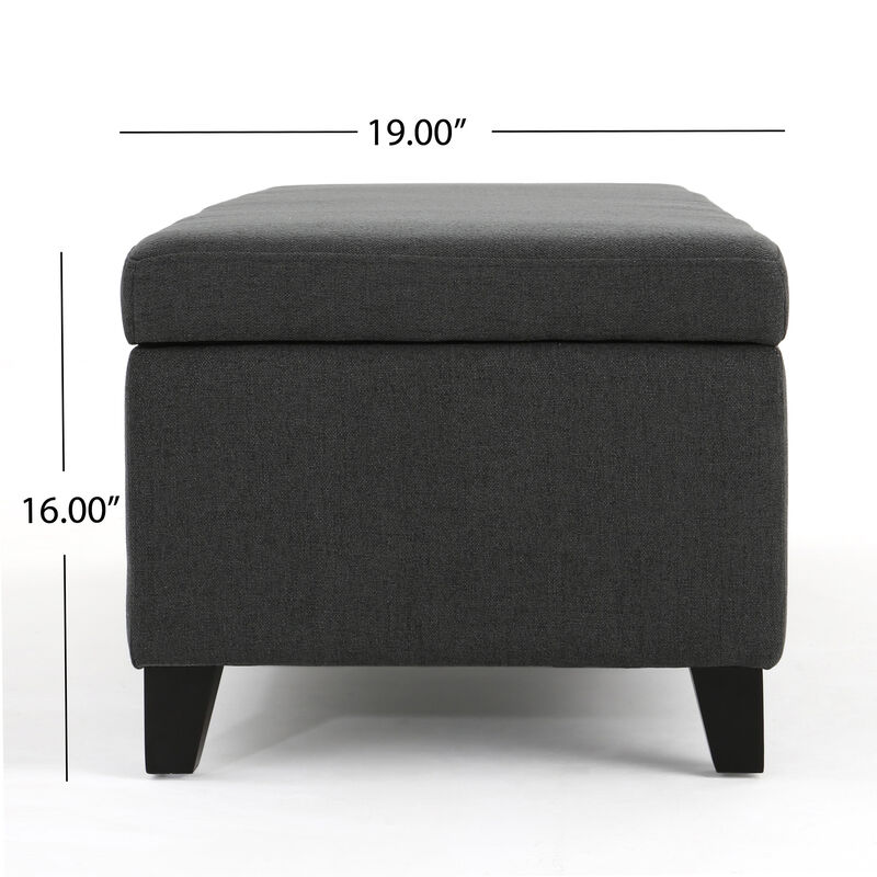 Merax Modern Storage Ottoman Bench image number 9