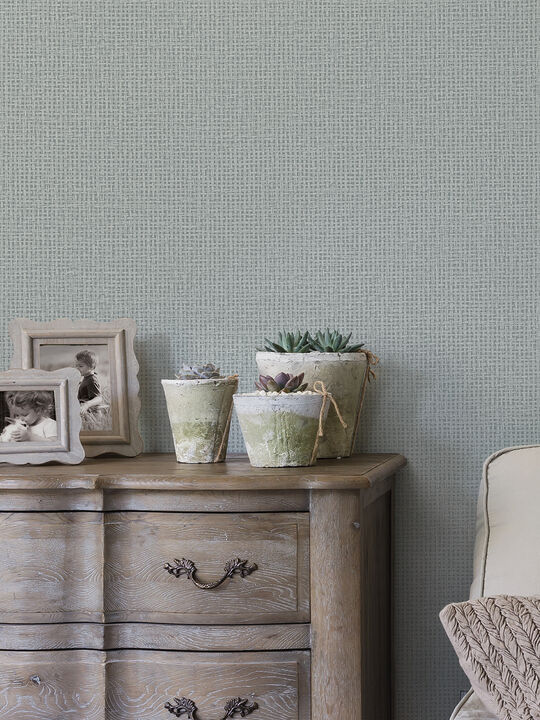 Marblehead Grey Basket Weave Wallpaper (Set of 2)