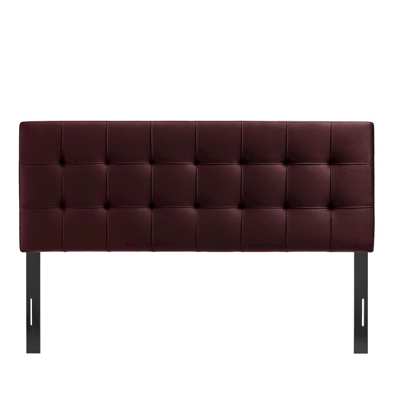 Lily Stain-Resistant Performance Velvet Queen Size Headboard image number 4