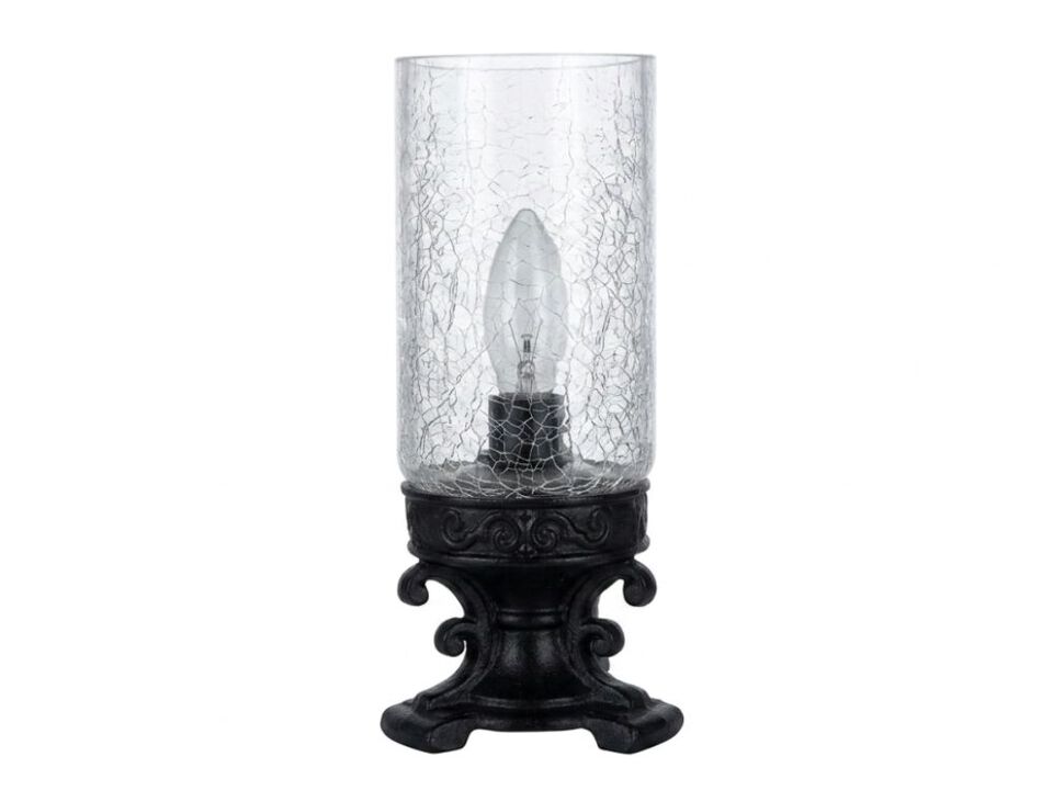 Resin Glass Table Lamp For Bedroom Living Room Bronze