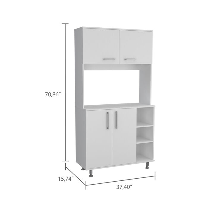 Bayshore 3-Shelf Pantry Cabinet White