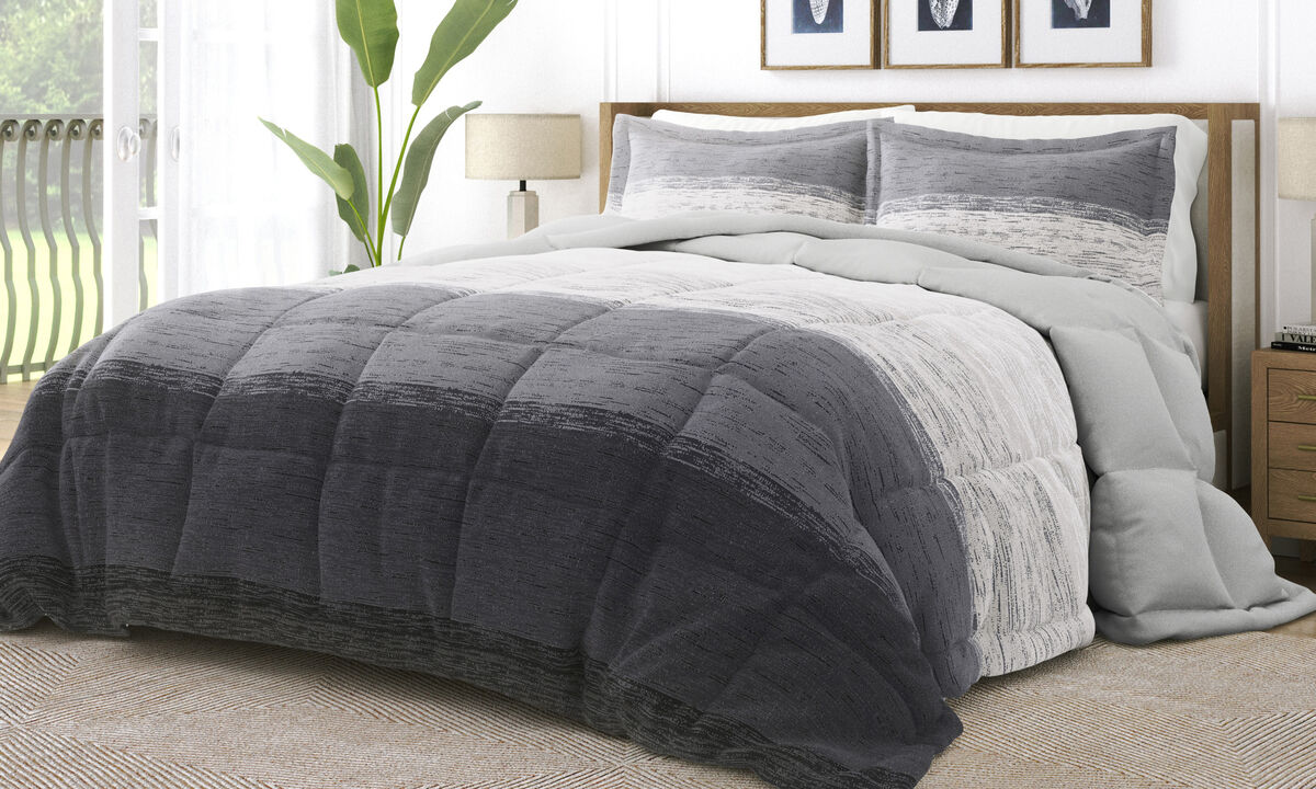 Printed Comforter Set Super Soft Down-Alternative Bedding