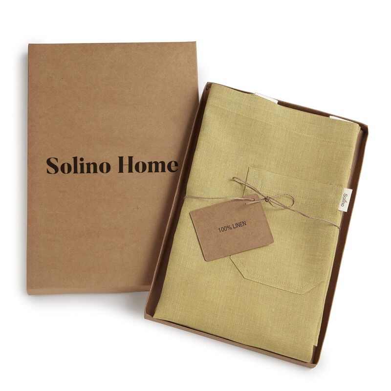 Solino Home 100% Pure Linen Apron - Kitchen Linen image number 4