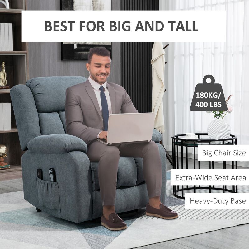 Red Massage Chair: High Back, 6-Point Vibration, Heated, Reclining