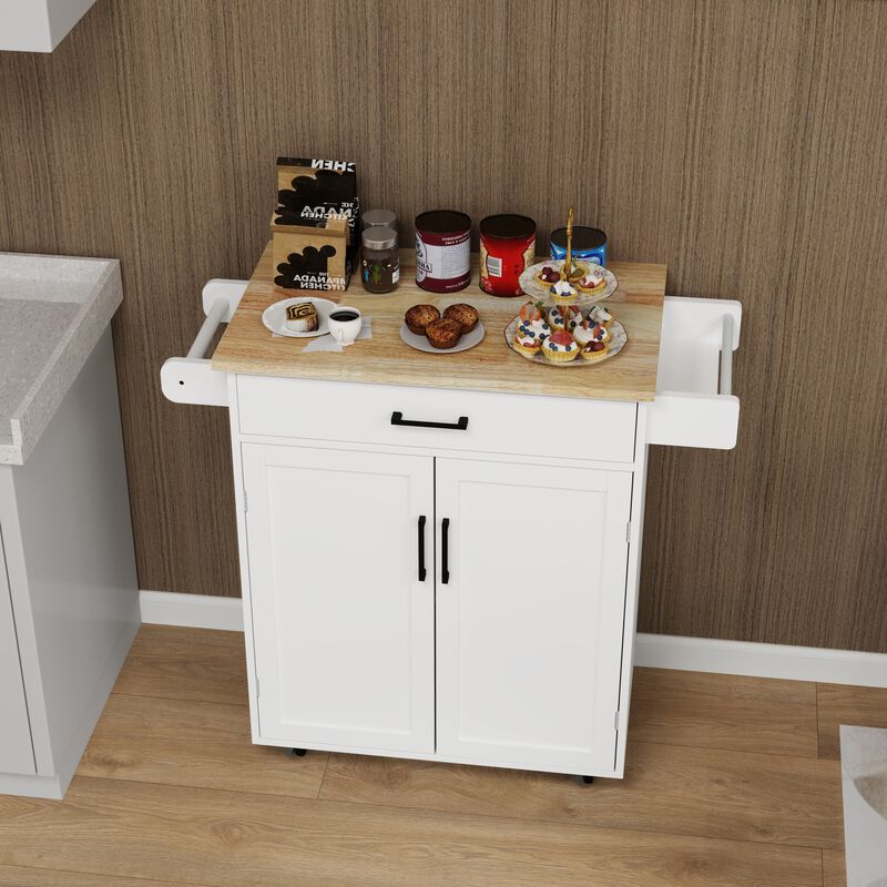 Kitchen Island Rolling Cart image number 7
