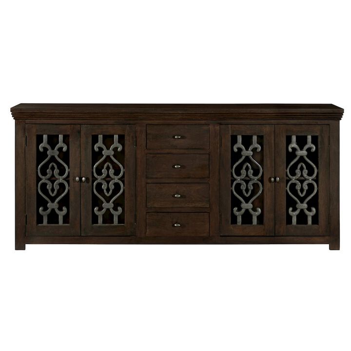 Alex Hamilton Hearst Sideboard 4-Door 4-Drawer in Barista Brown