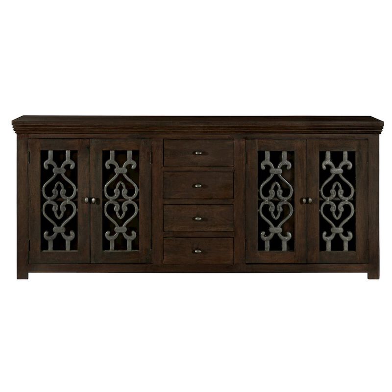 Alex Hamilton Hearst Sideboard 4-Door 4-Drawer in Barista Brown